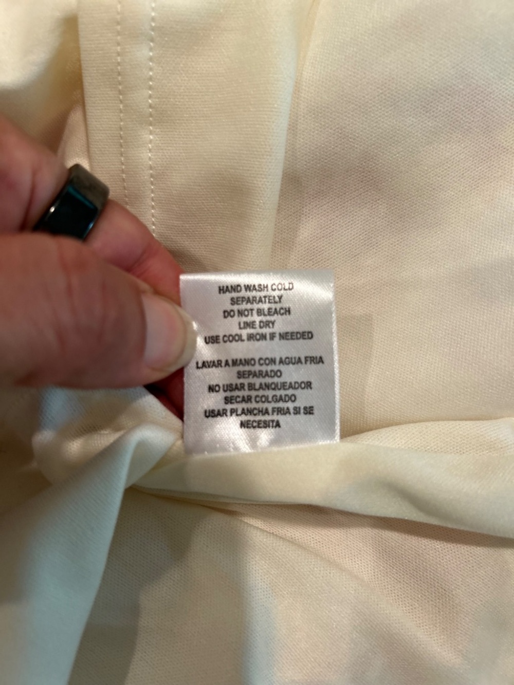 Joie Light Cream Blush Floral Button-Front Blouse - Picture 6 of 9